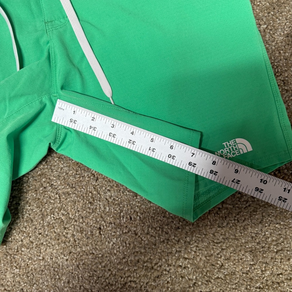 The North Face Board Shorts Women’s 4 Green Stretch Lace-Up Surfing Beach Hiking - Picture 13 of 15
